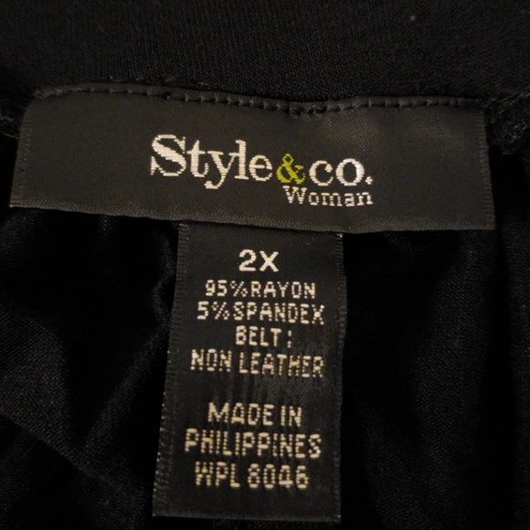 Style&co. Plus Size Belted Maxi Skirt - Picture 2 of 2